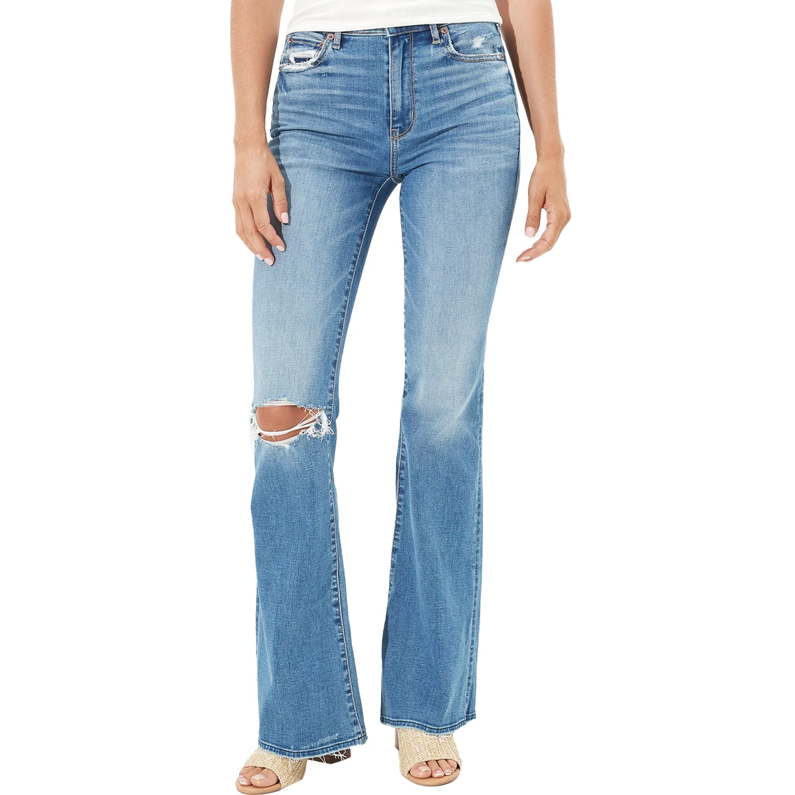 Buy β¨ American Eagle Ripped Super High Rise Flare π Jeans π 3 Buy β¨ American Eagle Ripped Super High Rise Flare π Jeans π