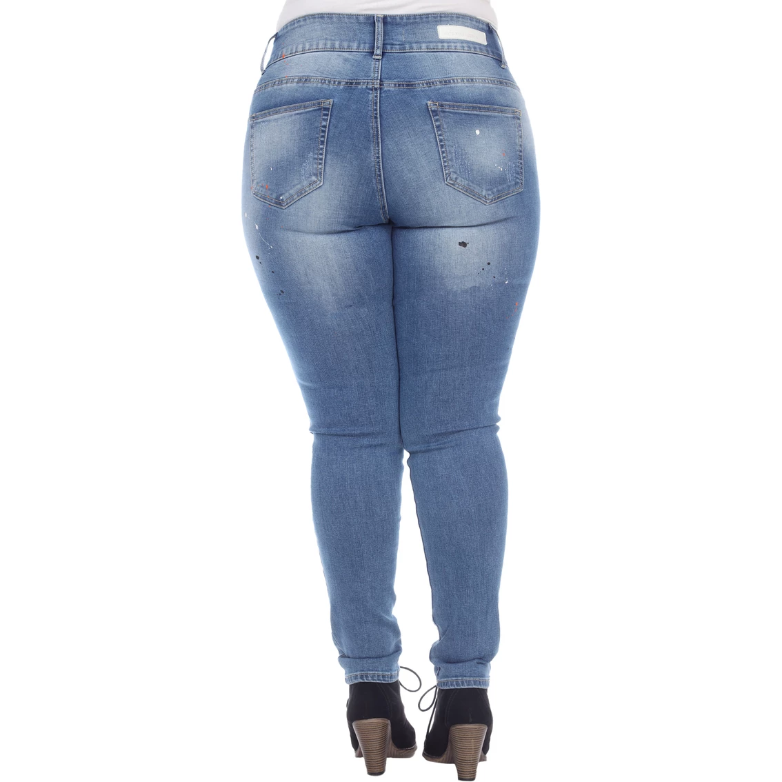 Flash Sale β White Mark Plus Size Paint Splatter Denim Skinny π Jeans π 4 Flash Sale β White Mark Plus Size Paint Splatter Denim Skinny π Jeans π - Image 2