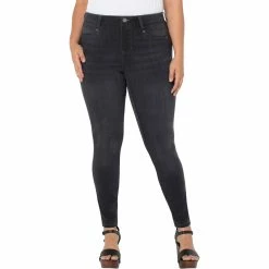Best Sale 🧨 Liverpool Plus Size Gia Glider Skinny Pull On 👖 Jeans 😉