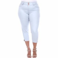 Promo 🛒 White Mark Plus Size Capri 👖 Jeans ❤️ -Women‘s Clothing Store unnamed file 390
