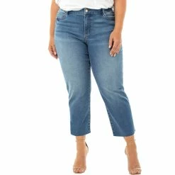 Budget ⭐ Liverpool Plus Size Crop Straight 👖 Jeans 😉