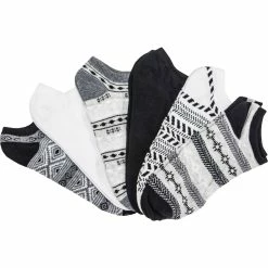Deals ❤️ K. Bell Black And White Pattern 🧦 Socks 6 Pk. 🎉