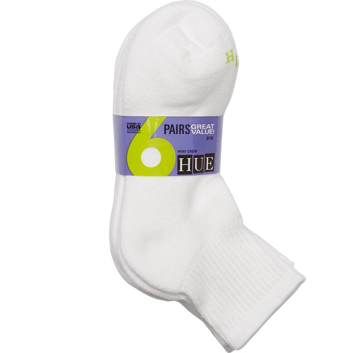 Brand new π Hue Mini Crew 𧦠Socks 6 Pk. π 3 Brand new π Hue Mini Crew 𧦠Socks 6 Pk. π